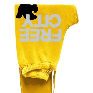 Free City Artyard Yellow Sweatpants S